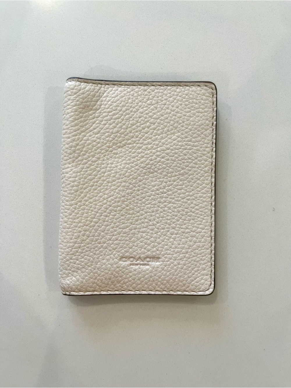 Coach Pebbled Leather ID Wallet